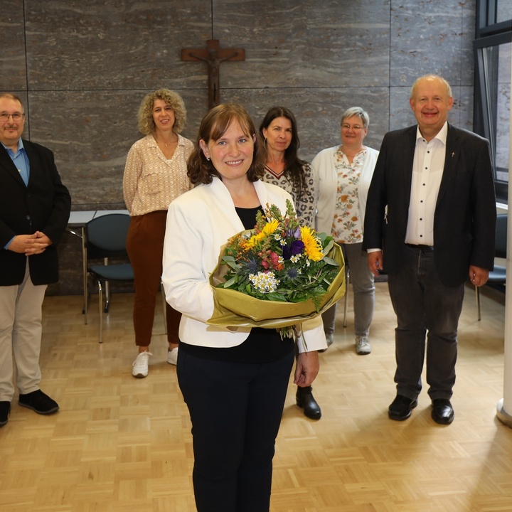 Alexandra Dreide (Mitte): 25 Jahre im Dienst des Bistums